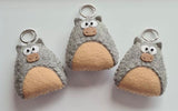 Wombat World of Kawaii Gifts - Animal Keyrings Various from have you met charlie a gift shop in Adelaide south Australian with unique handmade gifts