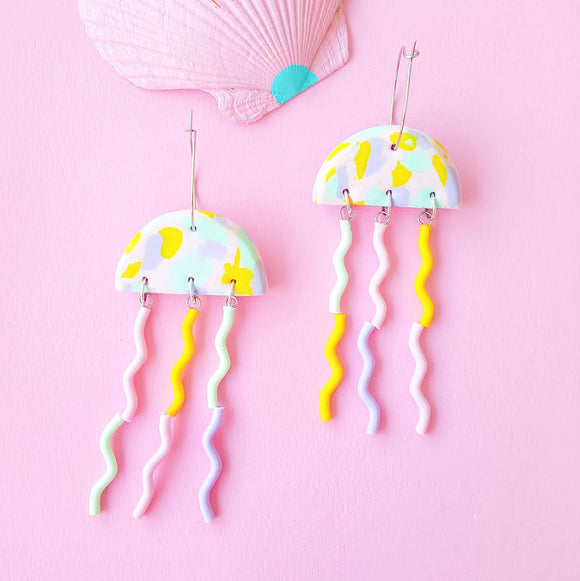 Renee Damiani - Jellyfish Earrings - Ice Cream Swirl sold at Have you Met Charlie? a unique gift shop in Adelaide, South Australia