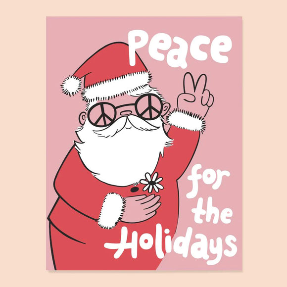 The Good Twin Christmas Card - Peace Santa