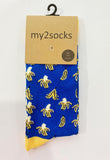 My2Socks Banana socks from Have You Met Charlie? A gift shop in Adelaide, Australia