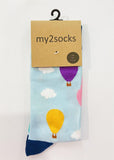 My2Socks Hot Air Balloon socks from Have You Met Charlie? A gift shop in Adelaide, Australia