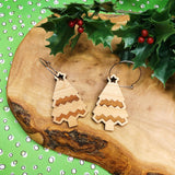 Mintcloud Christmas Earrings - Christmas Tree Cherrywood