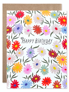 Hartland Brooklyn Card - Happy Birthday Wild Daisies