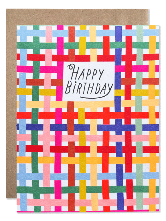 Hartland Brooklyn Card - Happy Birthday Plaid