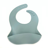 Little Mashies - Silicone Washy Bib in Dusty Blue. Sold at Have You Met Charlie?, a unique giftshop in Adelaide, South Australia.