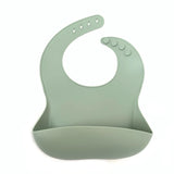 Little Mashies - Silicone Washy Bib in Olive. Sold at Have You Met Charlie?, a unique giftshop in Adelaide, South Australia.