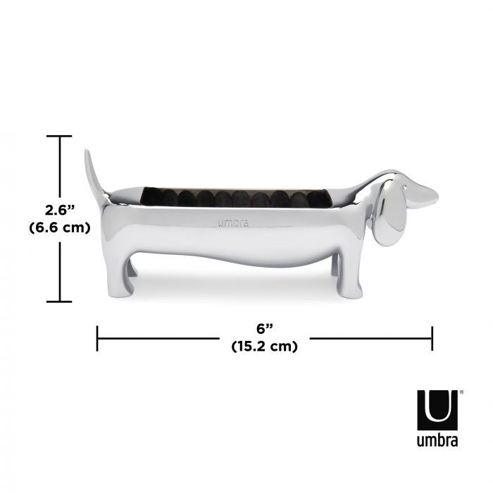 UMBRA Dachsie Ring Holder - Chrome at Have You Met Charlie? a unique gift store in Adelaide, SA