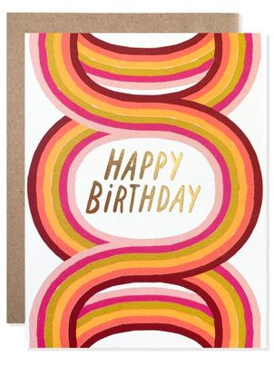 Hartland Brooklyn Card - Happy Birthday Neon Arches