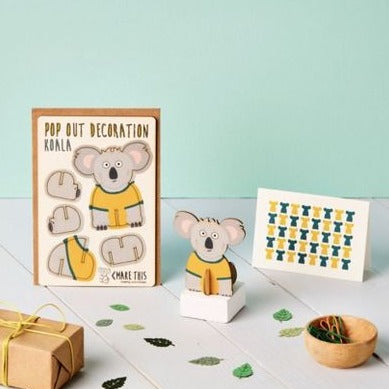 Pop Out Decoration Card - Koala, sold at Have You Met Charlie?, a unique gift store in Adelaide, South Australia.