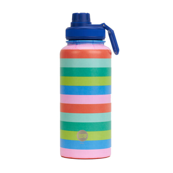 Annabel Trends Watermate Drink Bottle Bright Stripe at Have You Met Charlie? a unique gift store in Adelaide, SA