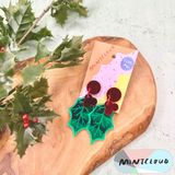 Mintcloud Christmas Earrings - Classic Holly