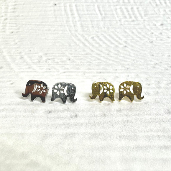 Stainless Steel Earrings - Elephant