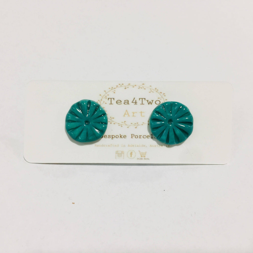 Tea 4 Two Art Earrings - Daisy Studs - Various from have you met charlie a gift shop with Australian unique handmade gifts in Adelaide South Australia