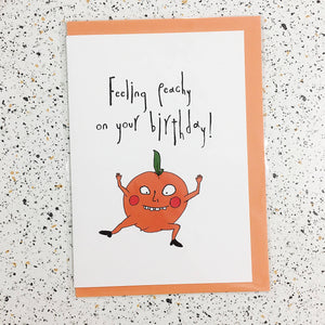 Orange Forest Greeting Card - Feeling peachy on your birthday! Sold at Have You Met Charlie, a unique gift store in Adelaide, South Australia.