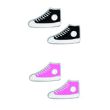 sterling silver studs in converse design available in pink and black from unique gift shop have you met charlie in adelaide south australia