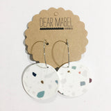 mosaic circle earrings by dear mabel handmade from have you met charlie a gift shop with Australian unique handmade gifts in Adelaide South Australia