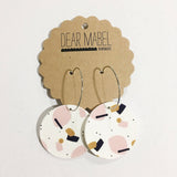 blush copper black circle earrings by dear mabel handmade from have you met charlie a gift shop with Australian unique handmade gifts in Adelaide South Australia