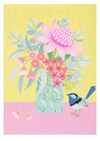 Claire Ishino A4 Print - Superb Fairy-Wren. Sold at Have You Met Charlie?, a unique handmade giftshop located in Adelaide and Brighton, South Ausralia.