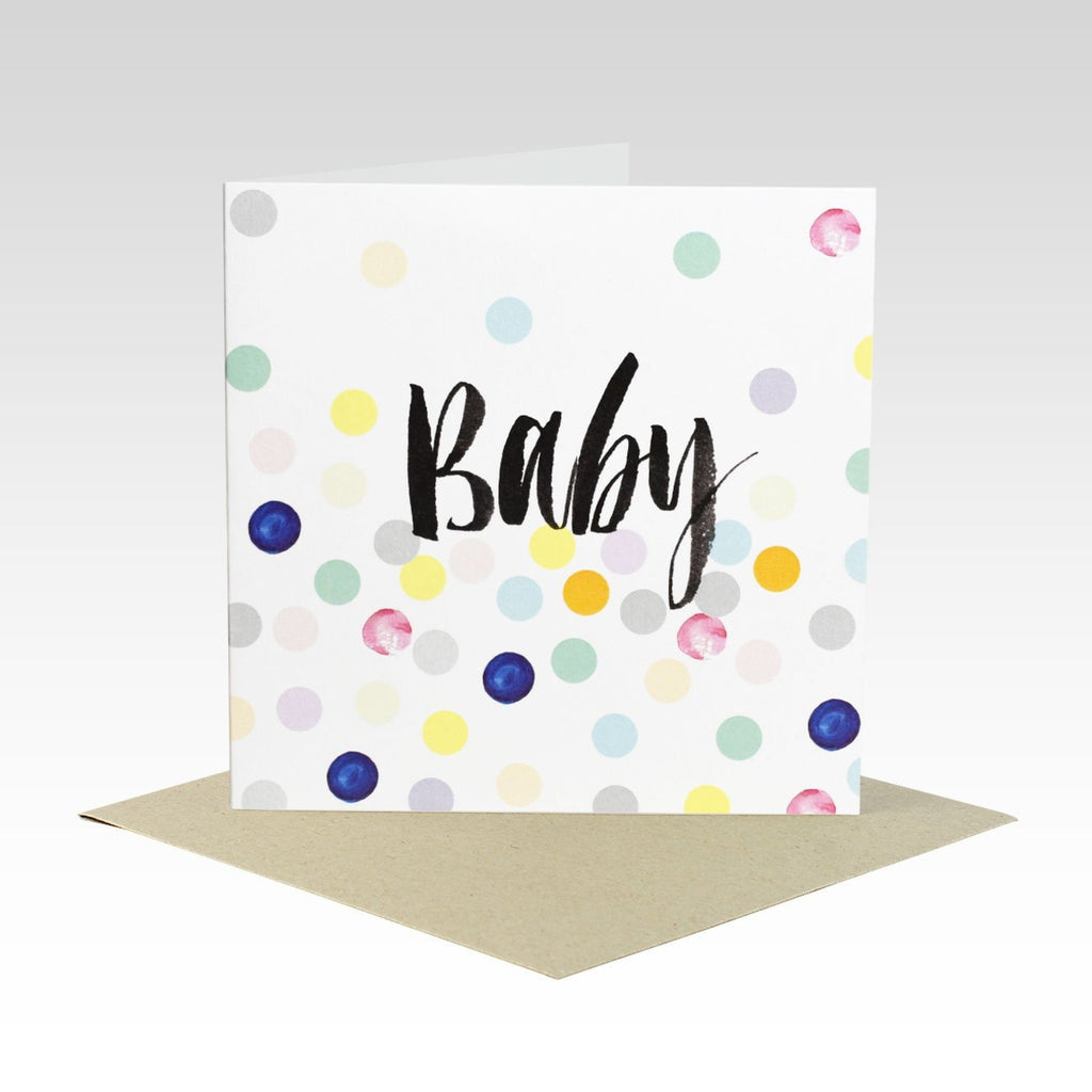 Rhi Creative Greeting Card - Baby Pastel Spot from have you met charlie a gift shop with Australian unique handmade gifts in Adelaide South Australia