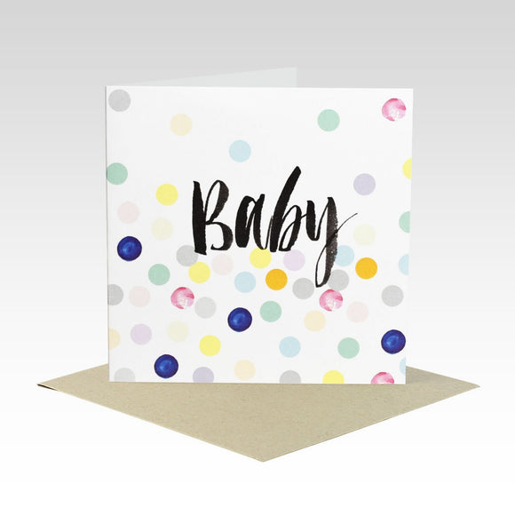 Rhi Creative Greeting Card - Baby Pastel Spot from have you met charlie a gift shop with Australian unique handmade gifts in Adelaide South Australia