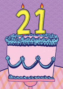 21st birthday card by Able and Game available at Have You Met Charlie in Adelaide, Australia. 