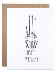 Hartland Brooklyn Card - Happy Birthday Cupcake