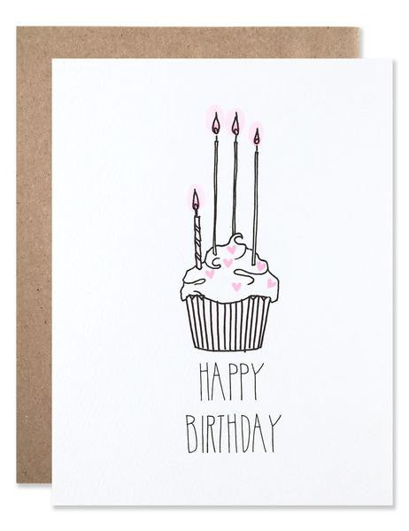 Hartland Brooklyn Card - Happy Birthday Cupcake