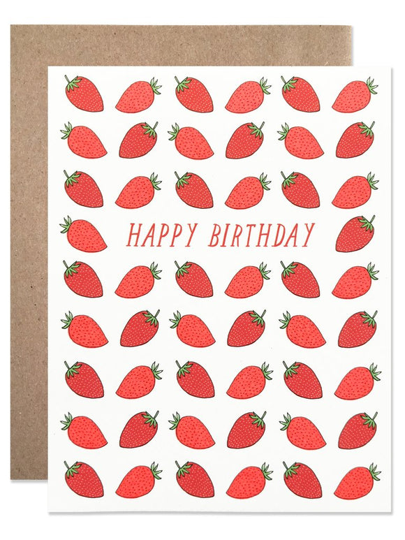 Hartland Brooklyn Card - Happy Birthday Strawberry