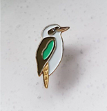 kookaburra enamel pin by patch press from have you met charlie a gift shop with Australian unique handmade gifts in Adelaide South Australia