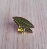 yellow gum enamel pin by patch press from have you met charlie a gift shop with Australian unique handmade gifts in Adelaide South Australia