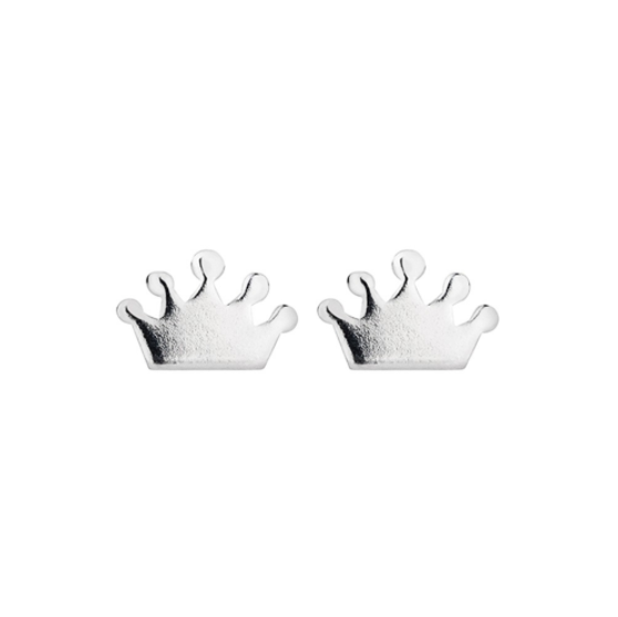 sterling silver studs in crown design from unique gift shop have you met charlie in adelaide south australia