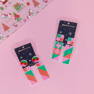 Mintcloud Limited Edition Christmas Earrings - Wrapped Up*