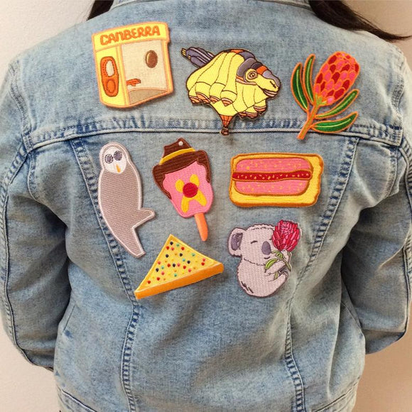  iron on patch by missy minzy from have you met charlie a gift shop with Australian unique handmade gifts in Adelaide South Australia