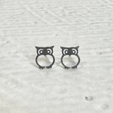 Stainless Steel Earrings - Owl