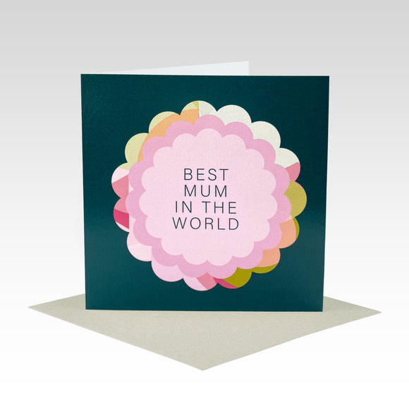 Rhi Creative Greeting Card - Best Mum in the World, sold at Have You Met Charlie?, a unique gift store in Adelaide, South Australia.
