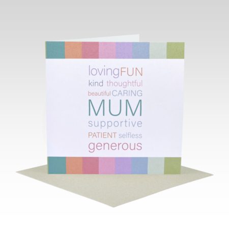 Rhi Creative Greeting Card - Mum Words, Sold at Have You Met Charlie?, a unique gift shop located in Adelaide/Brighton, South Australia