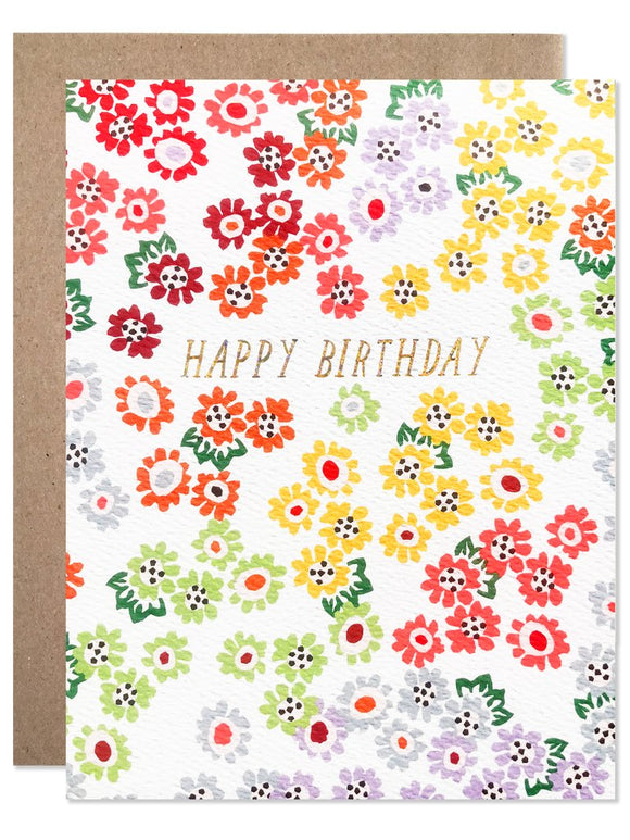 Hartland Brooklyn Card - Tiny Rainbow Floral Birthday Card from Have You Met Chalie? a unique gift shop in Adelaide South Australia