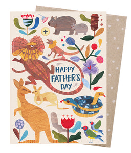 Earth Greetings Father's Day Card - Menagerie