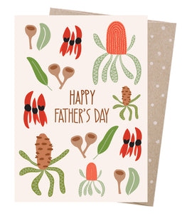 Earth Greetings Father's Day Flora Card at Have You Met Charlie? a gift shop in Adelaide, South Australia