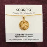 Bec Platt Designs - Scorpio Zodiac Necklace from Have You Met Charlie? a gift shop with unique Australian handmade gifts in Adelaide, South Australia