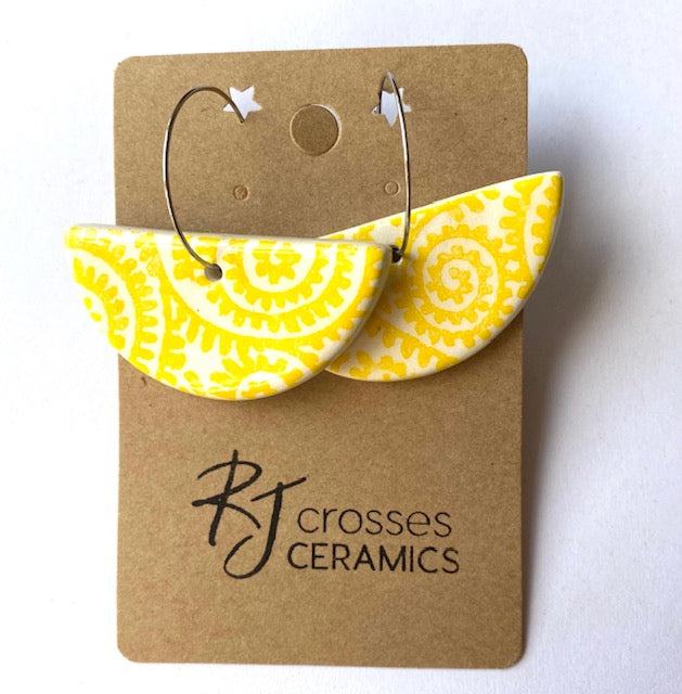 RJ Crosses Earrings - Circle Dangles from have you met charlie a gift shop with Australian unique handmade gifts in Adelaide South Australia