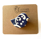 RJ Crosses Ceramic Brooch - Birds, sold at Have You Met Charlie?, a unique gift store in Adelaide, South Australia.