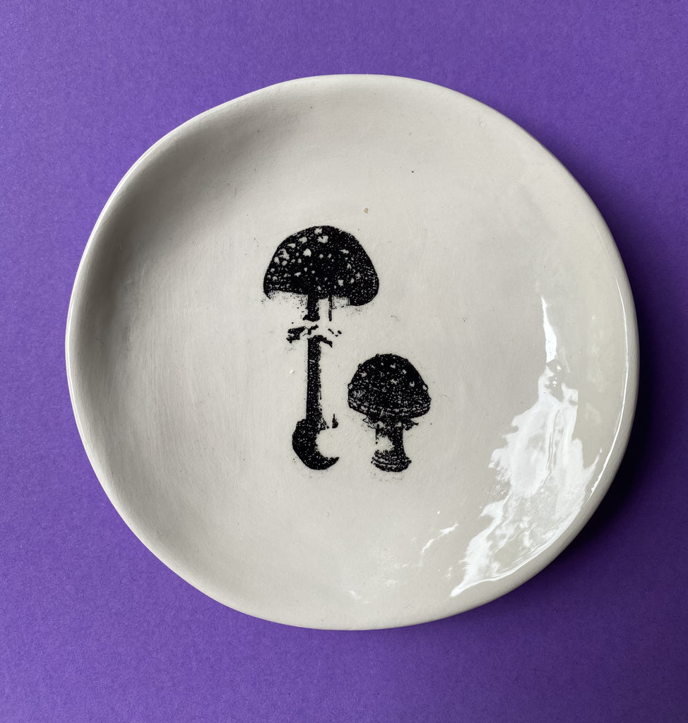 RJ Crosses Coin Dish - Mushrooms. Sold at Have You Met Charlie?, a unique gift shop located in Adelaide, South Australia.