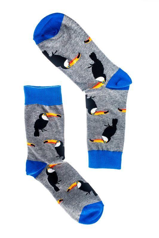 grey and blue toucan animal my 2 socks from have you met charlie a gift shop with Australian unique handmade gifts in Adelaide South Australia