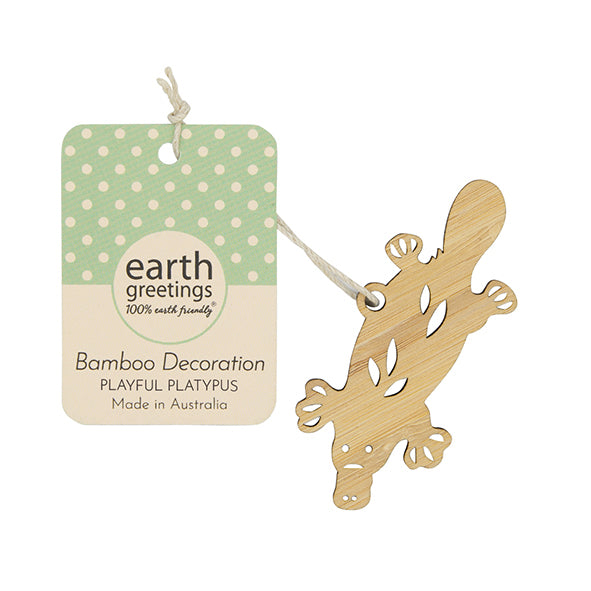 earth greetings bamboo ornament decorations in a range of Australian animals from have you met Charlie a unique gift shop in Adelaide south australia