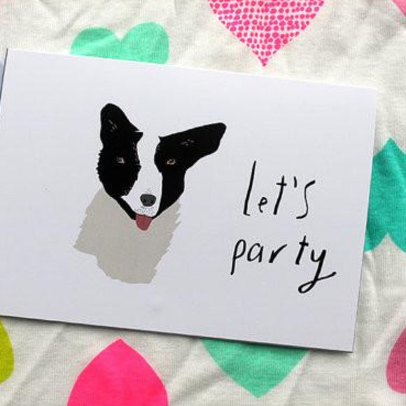 Nicola Rowlands Card - Let's Party from have you met charlie a gift shop with Australian unique handmade gifts in Adelaide South Australia