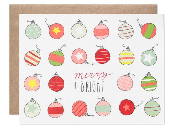 Hartland Brooklyn Christmas Card- Merry + Bright- from Have You Met Charlie? a gift shop in Adelaide, South Australia selling unique handmade gifts