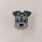 Patch Press Pins - Mini Schnauzer / Gold Metal, sold at Have You Met Charlie?, a unique gift store in Adelaide, South Australia.