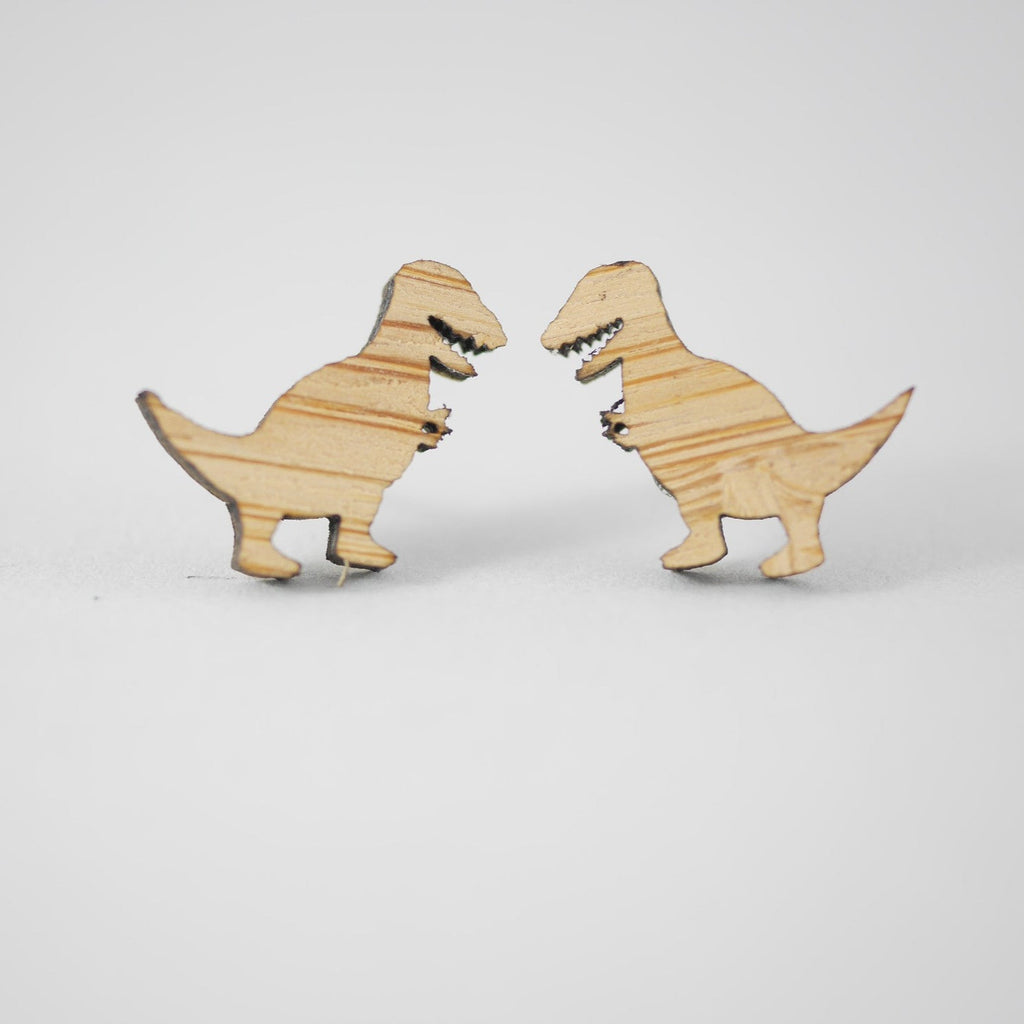 Bamboo Mintcloud T Rex Earrings at Have You Met Charlie? a unique gift store in Adelaide, SA