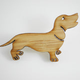 Mintcloud Brooch Dachshund in Bamboo at HYMC, Adelaide